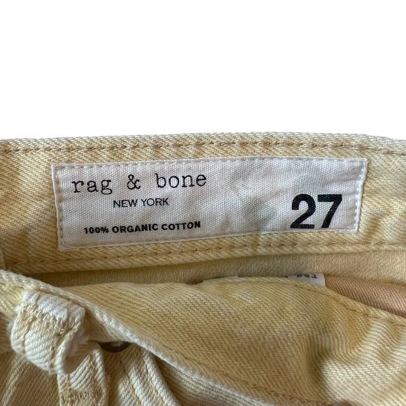 Rag & Bone Maya High Rise Shorty Shorts in Lemon Drop Size 27 - Picture 2 of 7